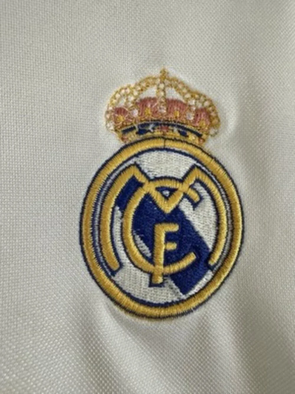 Real Madrid Football Jersey 2005 2006 Home White Soccer Mens Shirt